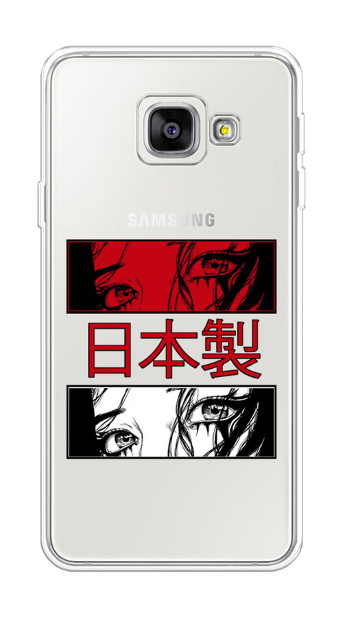 

Чехол на Samsung Galaxy A3 2016 "Аниме глаза манга", Красный;белый;черный, 20250-4