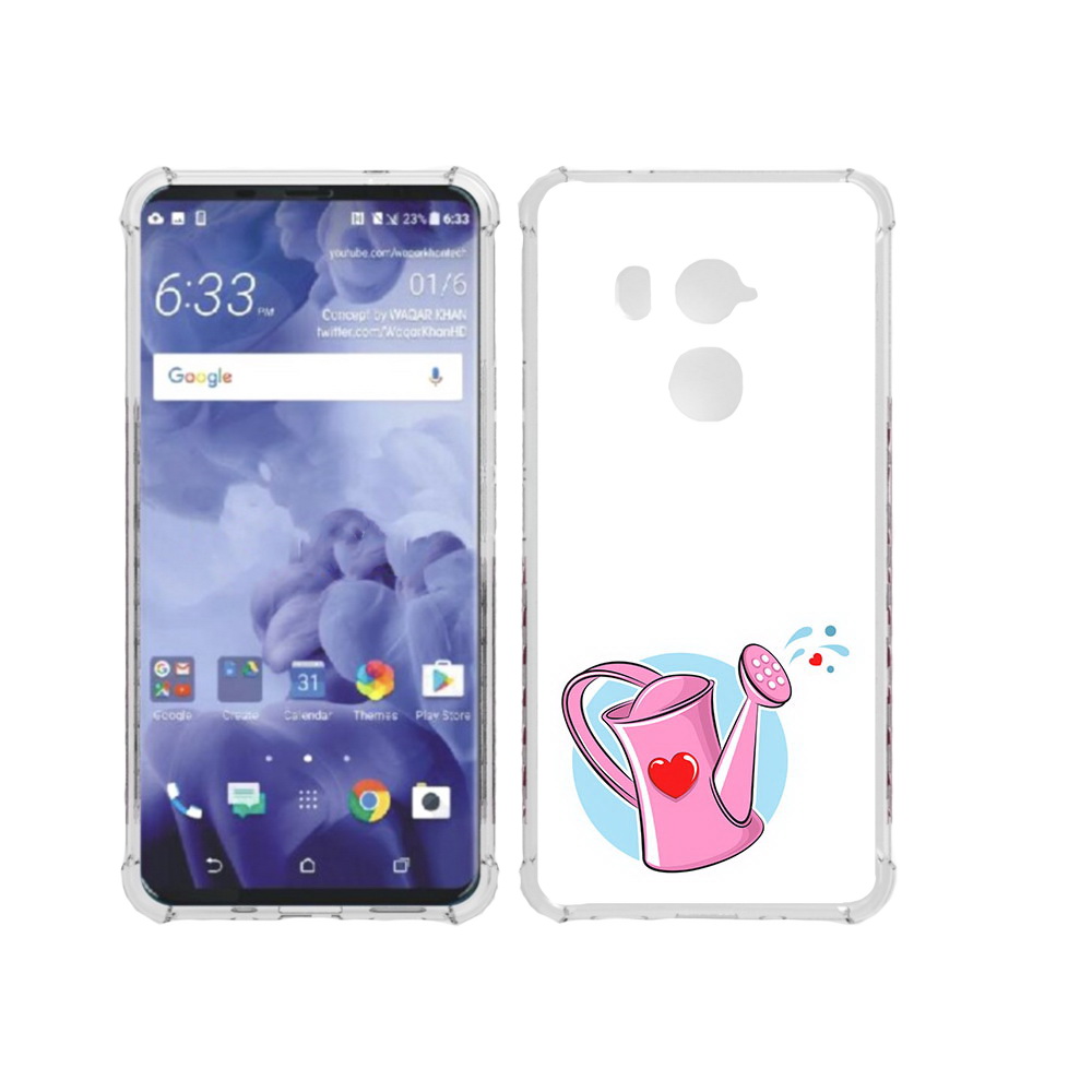 

Чехол MyPads Tocco для HTC U11 Plus Лейка любви 14 февраля, Прозрачный, Tocco