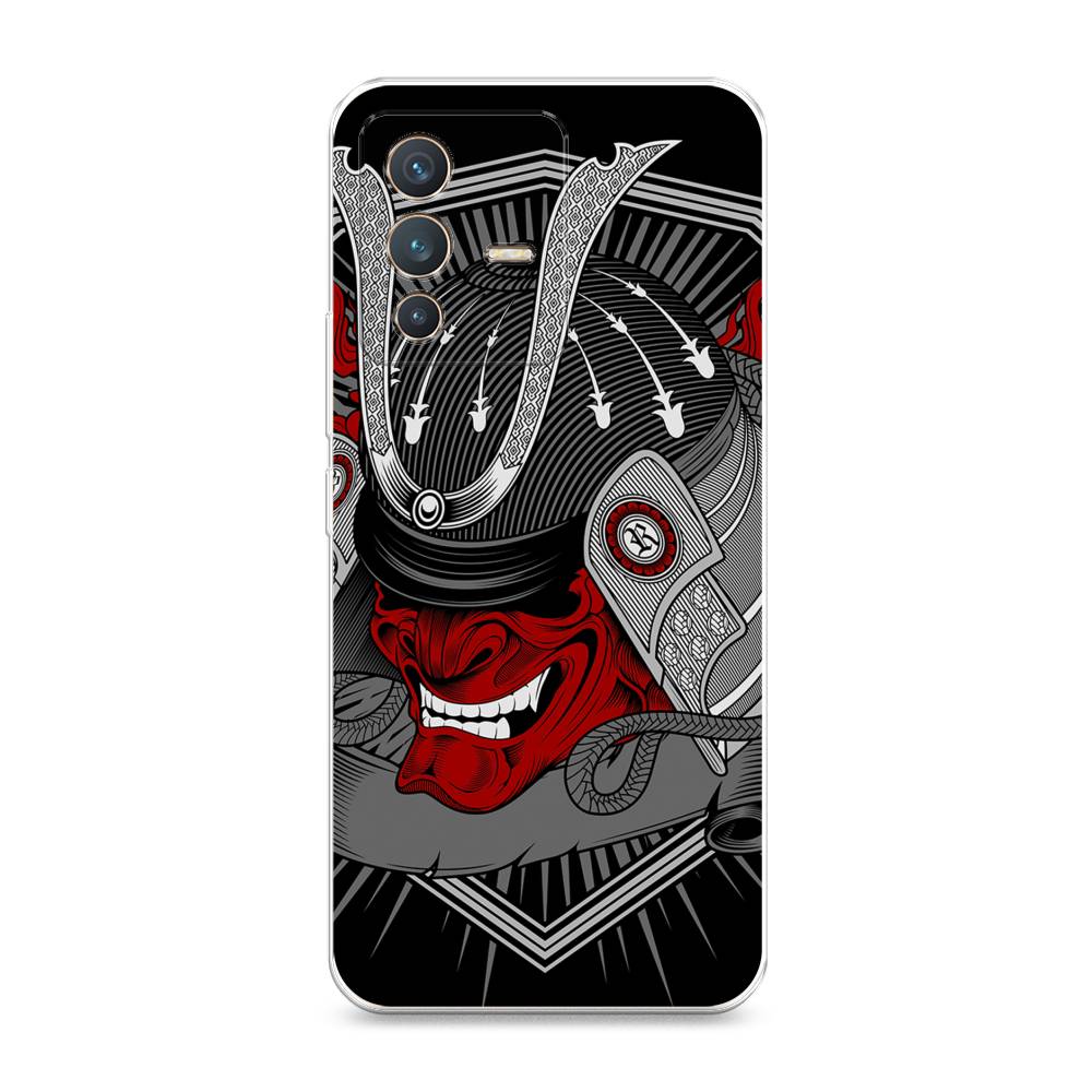 

Чехол на Vivo V23 "Красная маска самурая", Белый;красный;черный, 266050-4