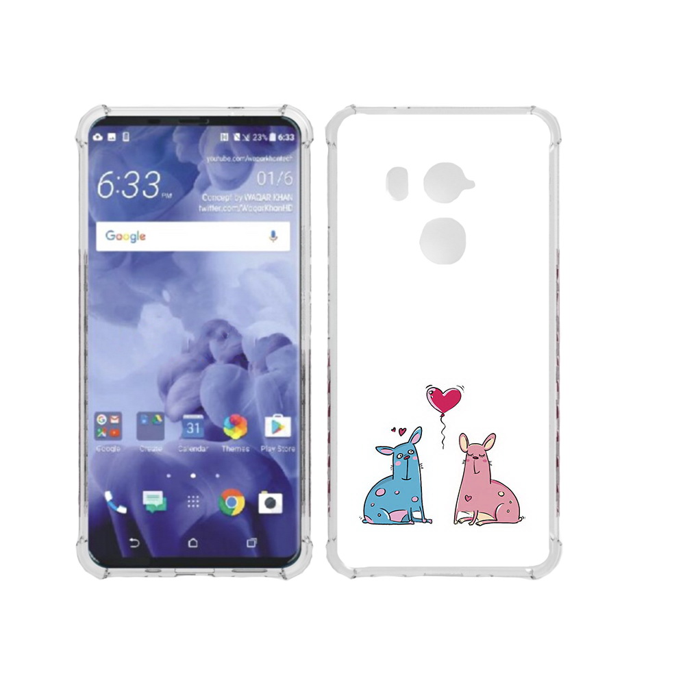 

Чехол MyPads Tocco для HTC U11 Plus Лама любовь, Прозрачный, Tocco
