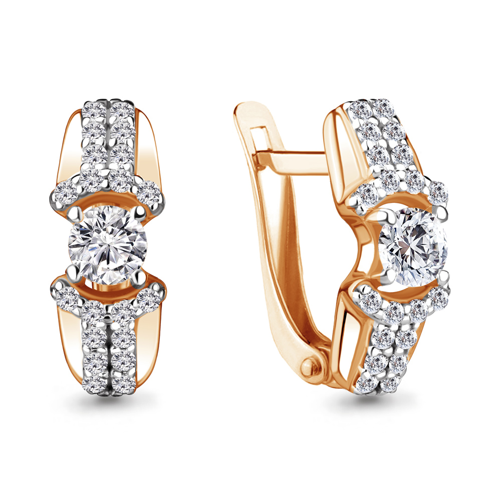 

Серьги из серебра с фианитом Aquamarine Aquamarine 48686А_925_з, 48686А_925_з