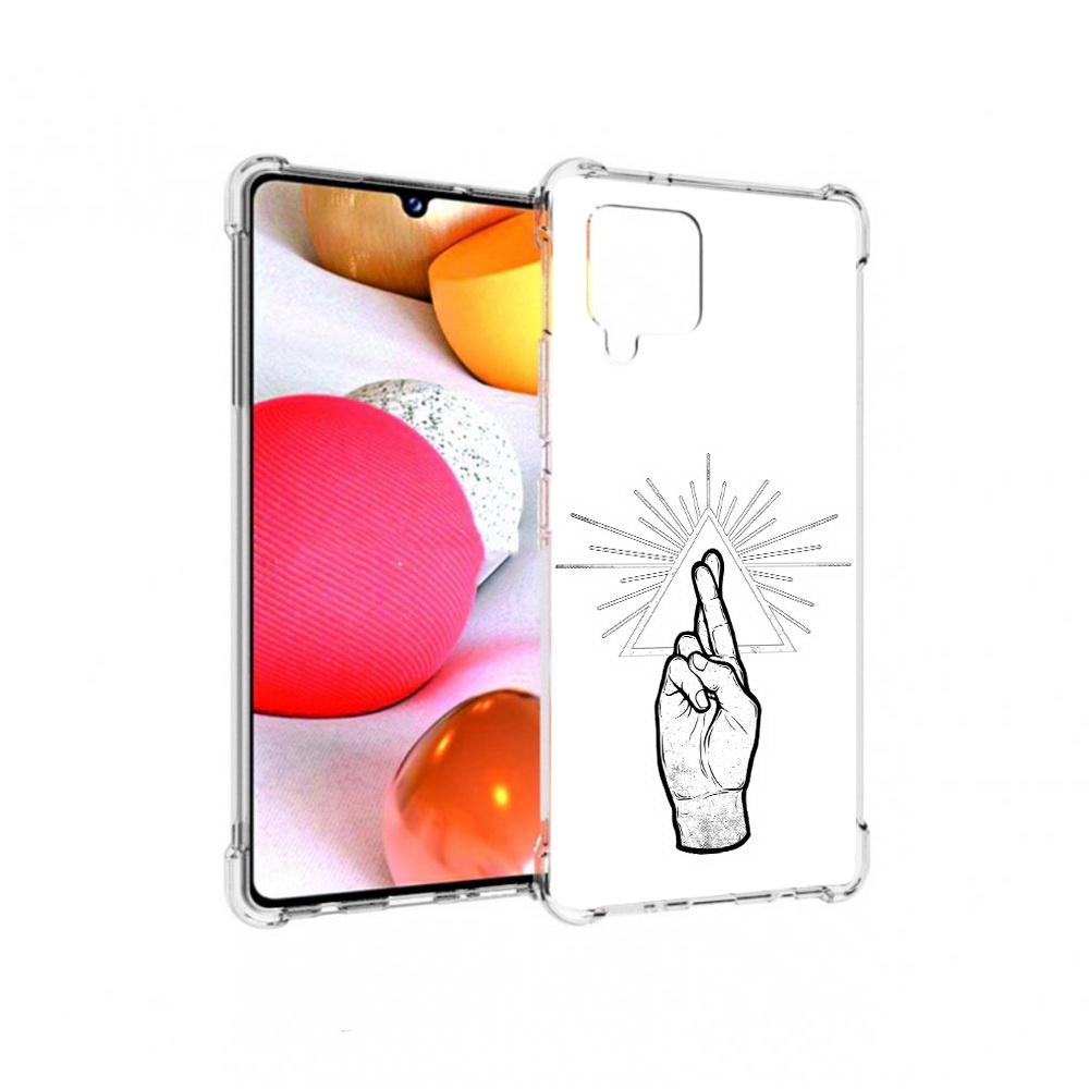 

Чехол MyPads Tocco для Samsung Galaxy A42 черно белая рука (PT226910.539.681), Прозрачный, Tocco
