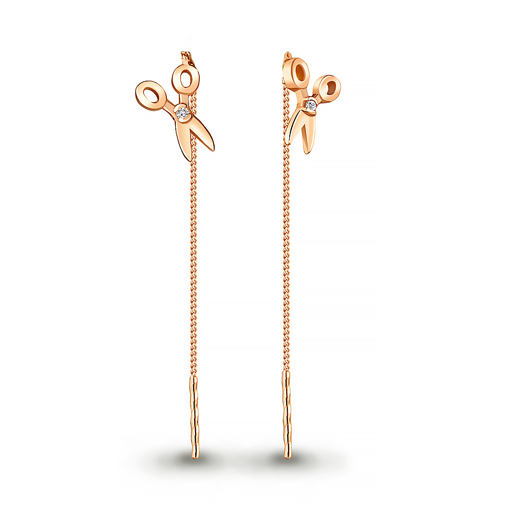 

Серьги из серебра с фианитом Aquamarine Aquamarine 48652А_925_з, 48652А_925_з