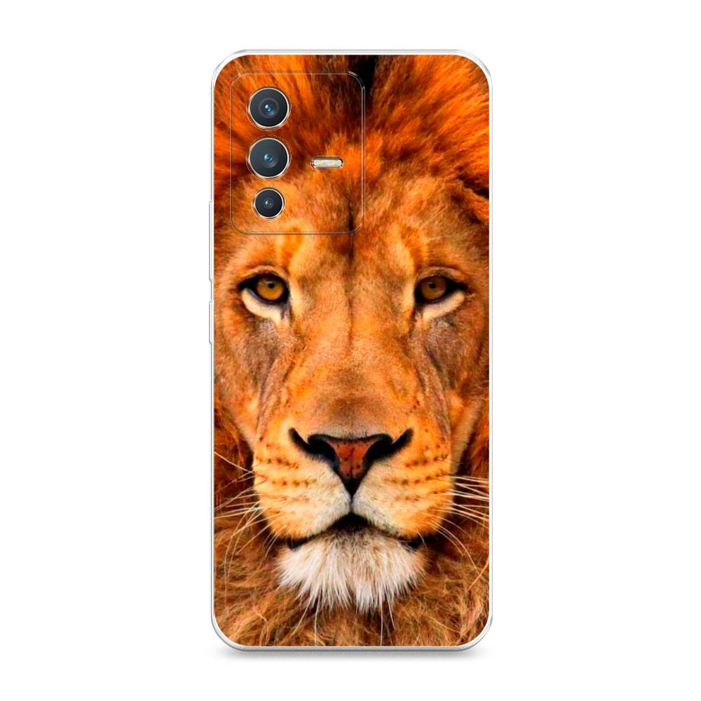 

Чехол на Vivo V23 "Благородный лев", Оранжевый, 266050-1