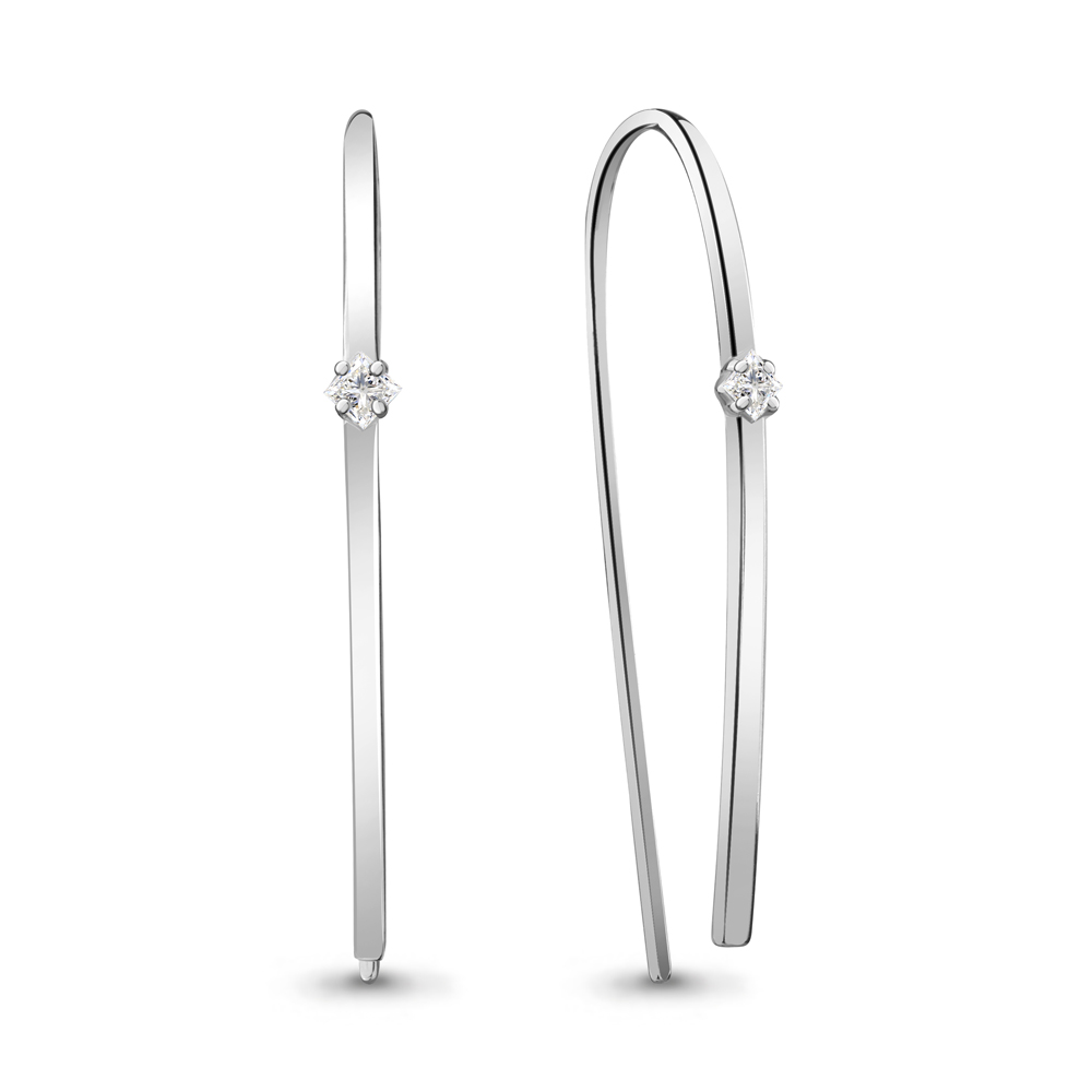 

Серьги из серебра с фианитом Aquamarine Aquamarine 48631_925_р, 48631_925_р