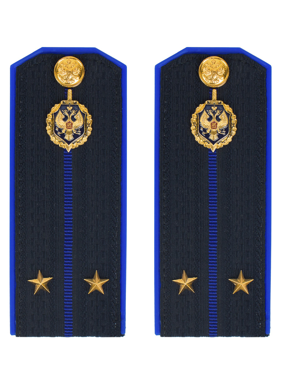 

Погоны Kamukamu Фсб на куртку цвет синий пластик, звание Лейтенант 14х5,5см