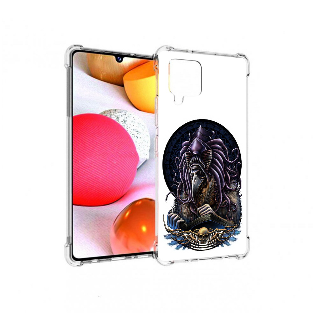 

Чехол MyPads Tocco для Samsung Galaxy A42 умный ворон (PT226910.539.650), Прозрачный, Tocco