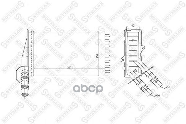 

10-35043-SX_радиатор печки! Renault Clio 98>