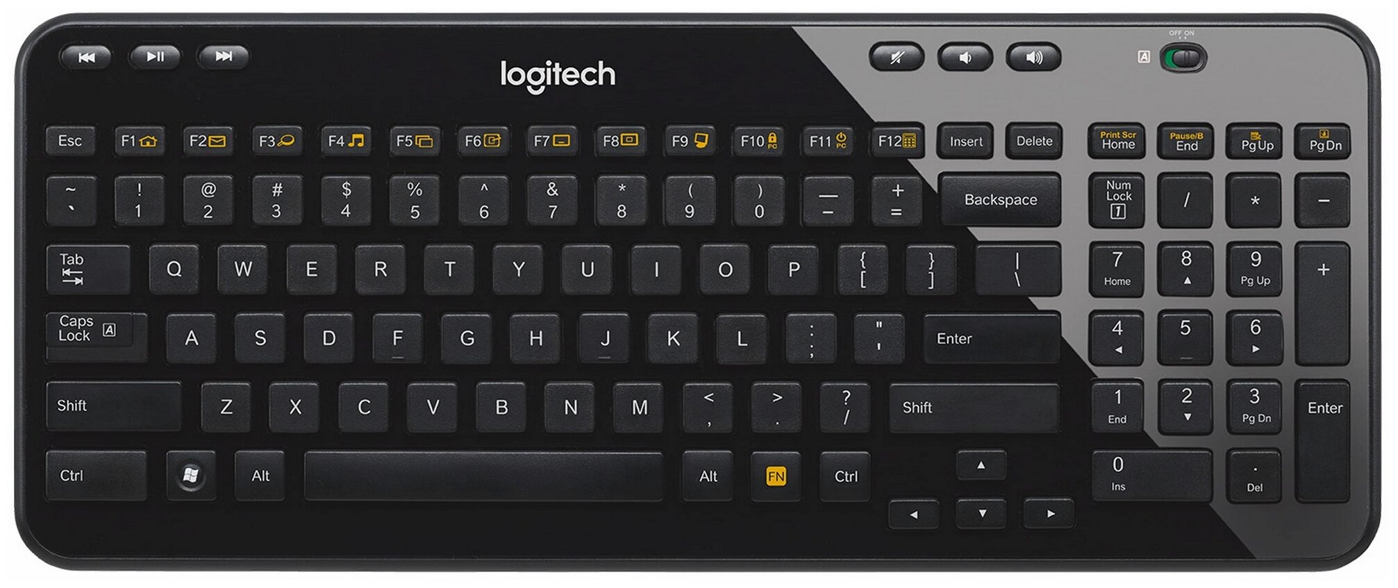 Беспроводная клавиатура Logitech K360 черный (920-003080.)