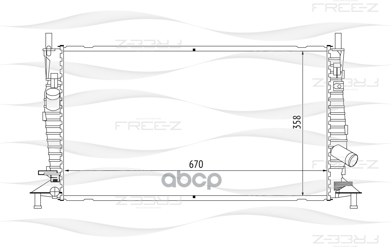 

Радиатор системы охлаждения FORD Focus/C-max 03-/MAZDA 3 03-/VOLVO S40/V50 04-