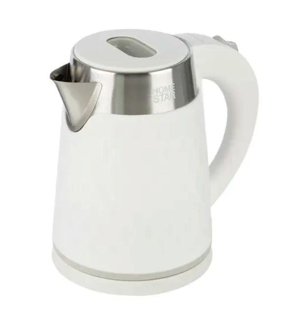 Чайник электрический Homestar HS-1021 1.7л 1500Вт белый чайник электрический brayer br 1021 1 7 л прозрачный
