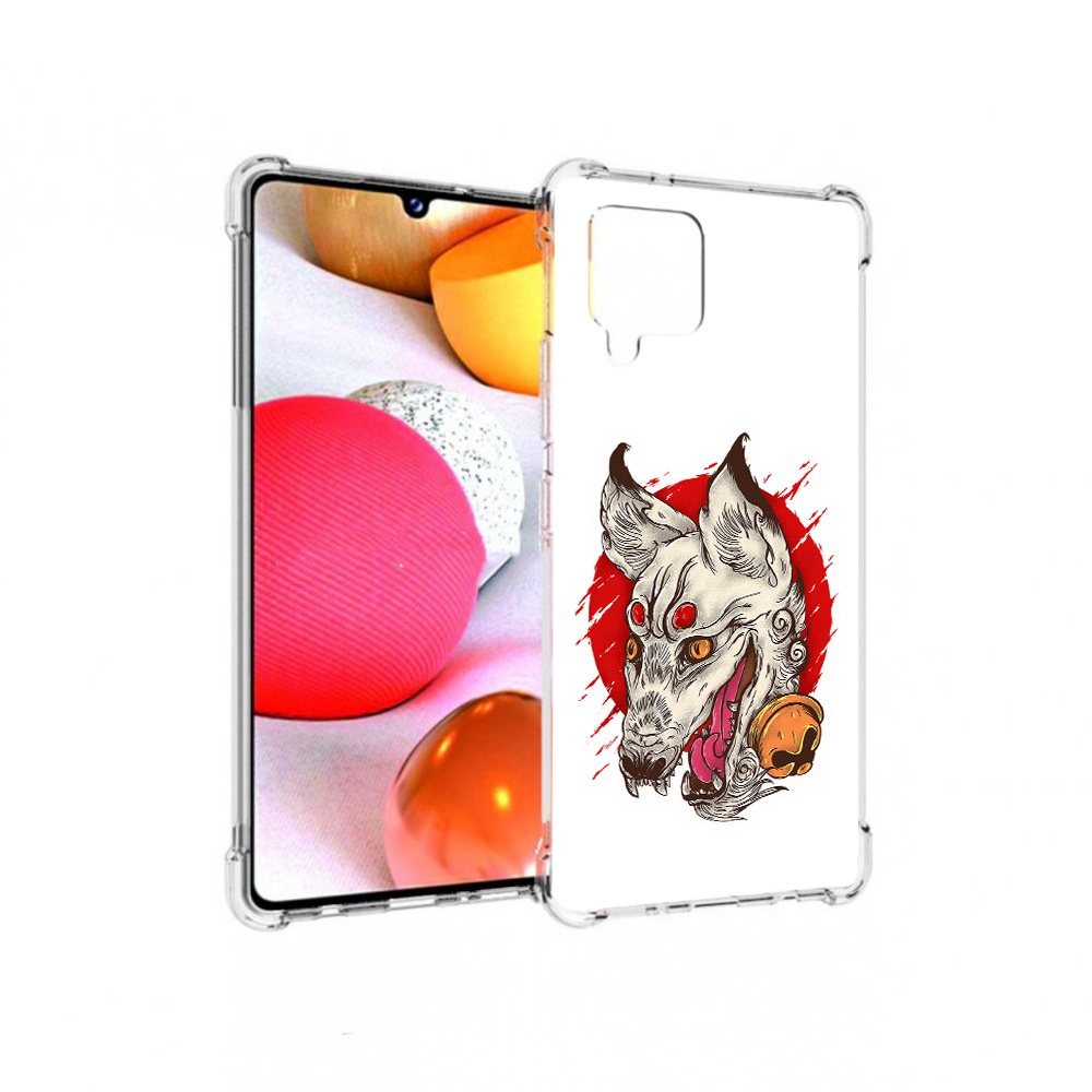 

Чехол MyPads Tocco для Samsung Galaxy A42 страшная собака (PT226910.539.627), Прозрачный, Tocco