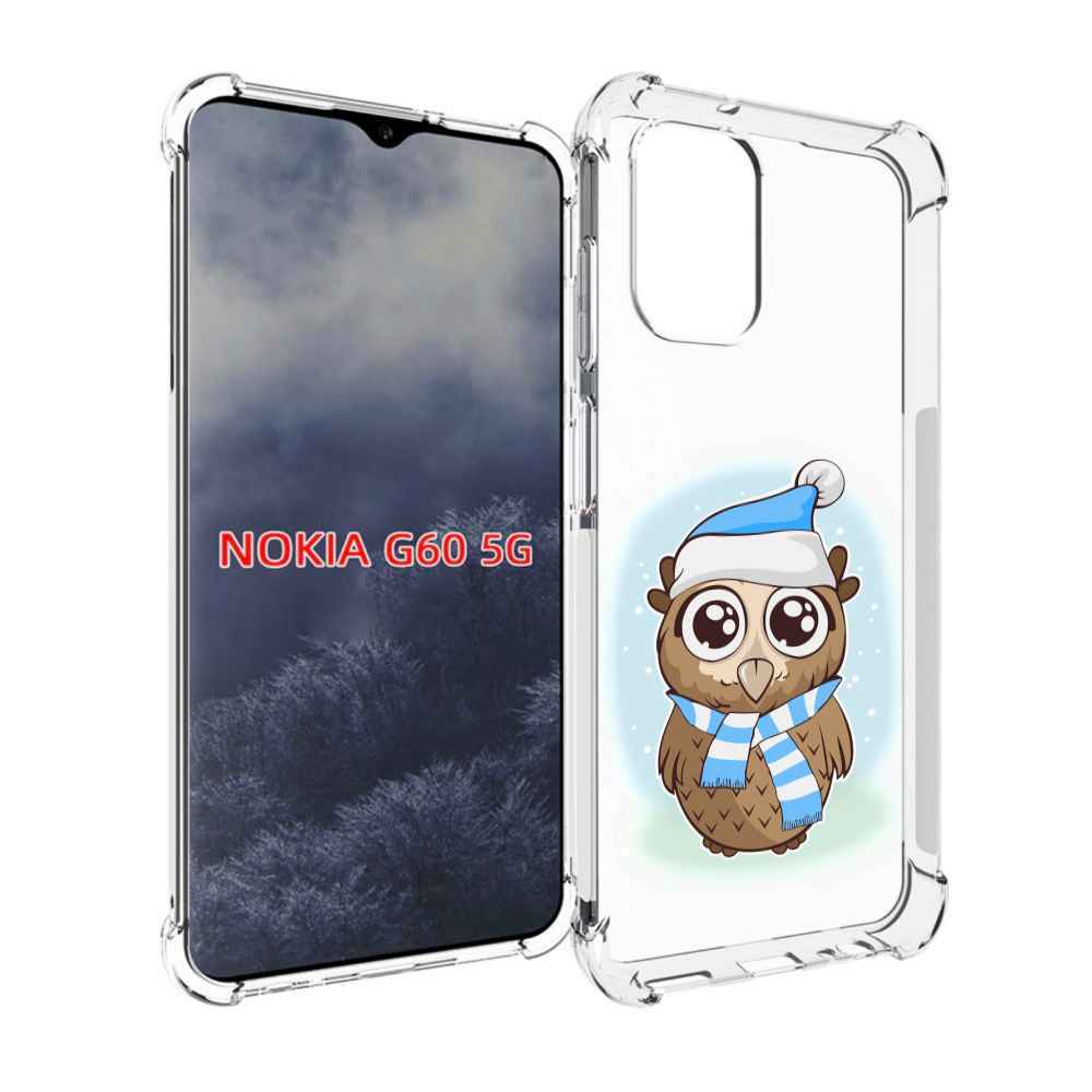 

Чехол MyPads сова-в-шарфике-и-шапке для Nokia G60 5G, Прозрачный, Tocco