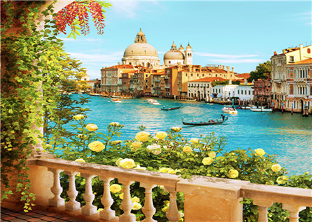 фото Алмазная мозаика стразами ripoma венецианский пейзаж 00114615 30х40 см