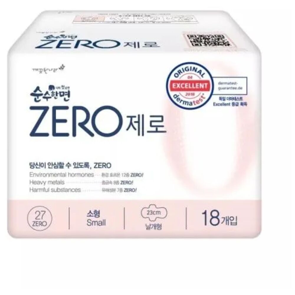 Прокладки Kleannara Soonsoohanmyeon Zero хлопковые Sanitary Pаds, Small, 18 шт.