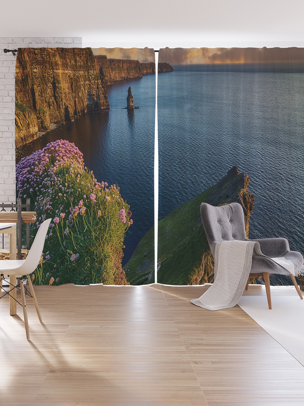 

Шторы под лён JoyArty "Графство Клэр в Ирландии", серия Oxford DeLux, 340х265 см, Графство Клэр в Ирландии