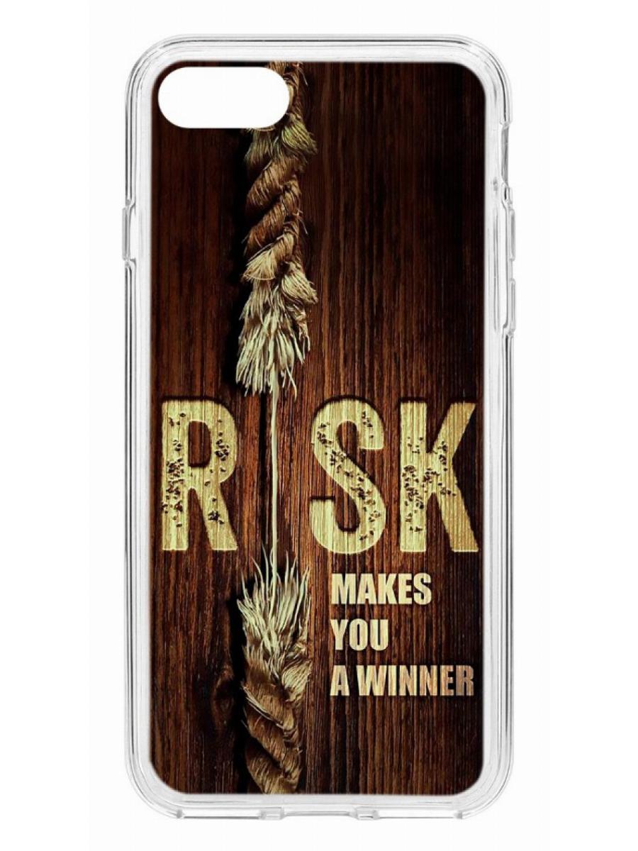 

Чехол для iPhone 7 /8 /SE 2020 КRUЧЕ Print Skull gray прозрачный с рисунком