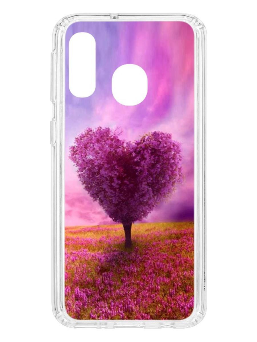 фото Чехол на samsung galaxy a40 2019 kruche print pink heart кruче