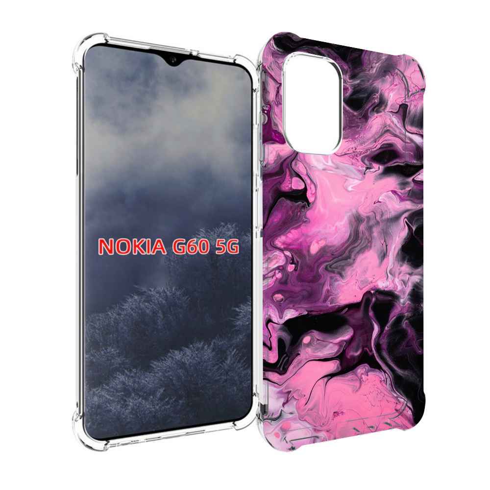 

Чехол MyPads смешивание-фиолетового для Nokia G60 5G, Прозрачный, Tocco