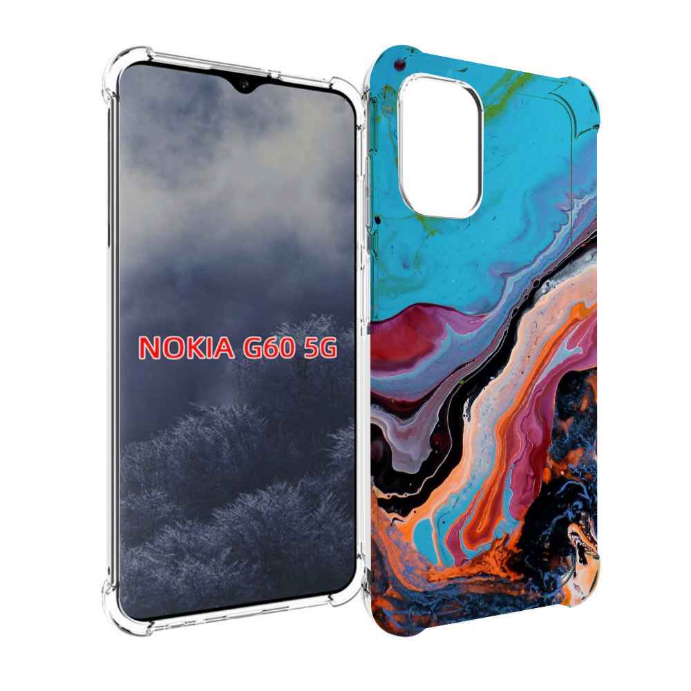 

Чехол MyPads смешанные краски для Nokia G60 5G, Прозрачный, Tocco