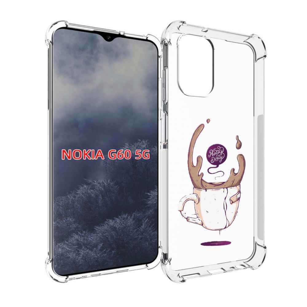 

Чехол MyPads сломанный стаканчик для Nokia G60 5G, Прозрачный, Tocco