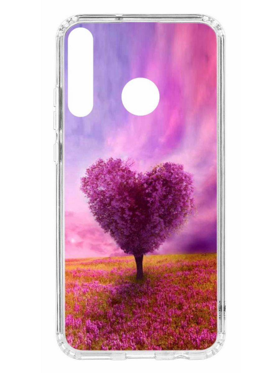 

Чехол на Huawei P40 Lite E Kruche Print Pink heart