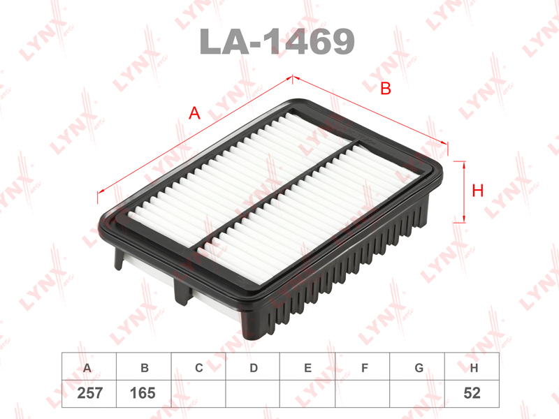 

Фильтр воздушный двигателя LYNXauto LYNXauto_LA1469, LA1469