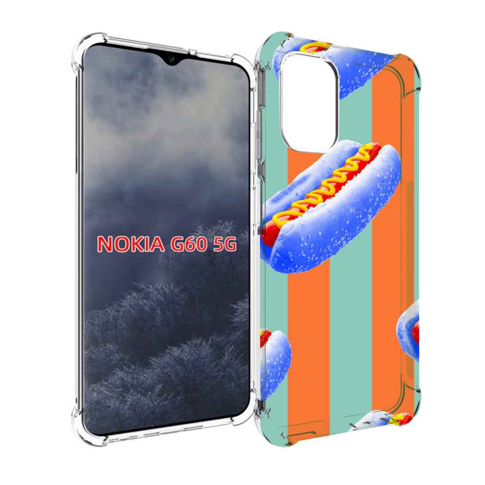 

Чехол MyPads синие хотдоги для Nokia G60 5G, Прозрачный, Tocco