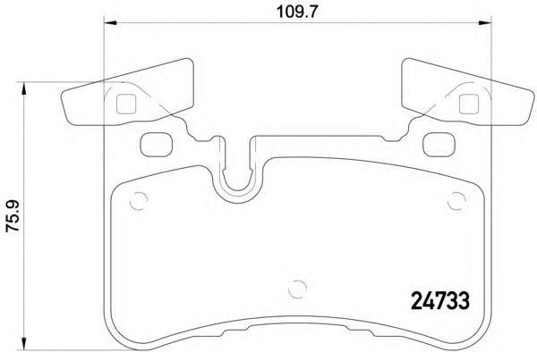 

Колодки дисковые задние MB C218/C219/W204/W211/W212 06> P50110