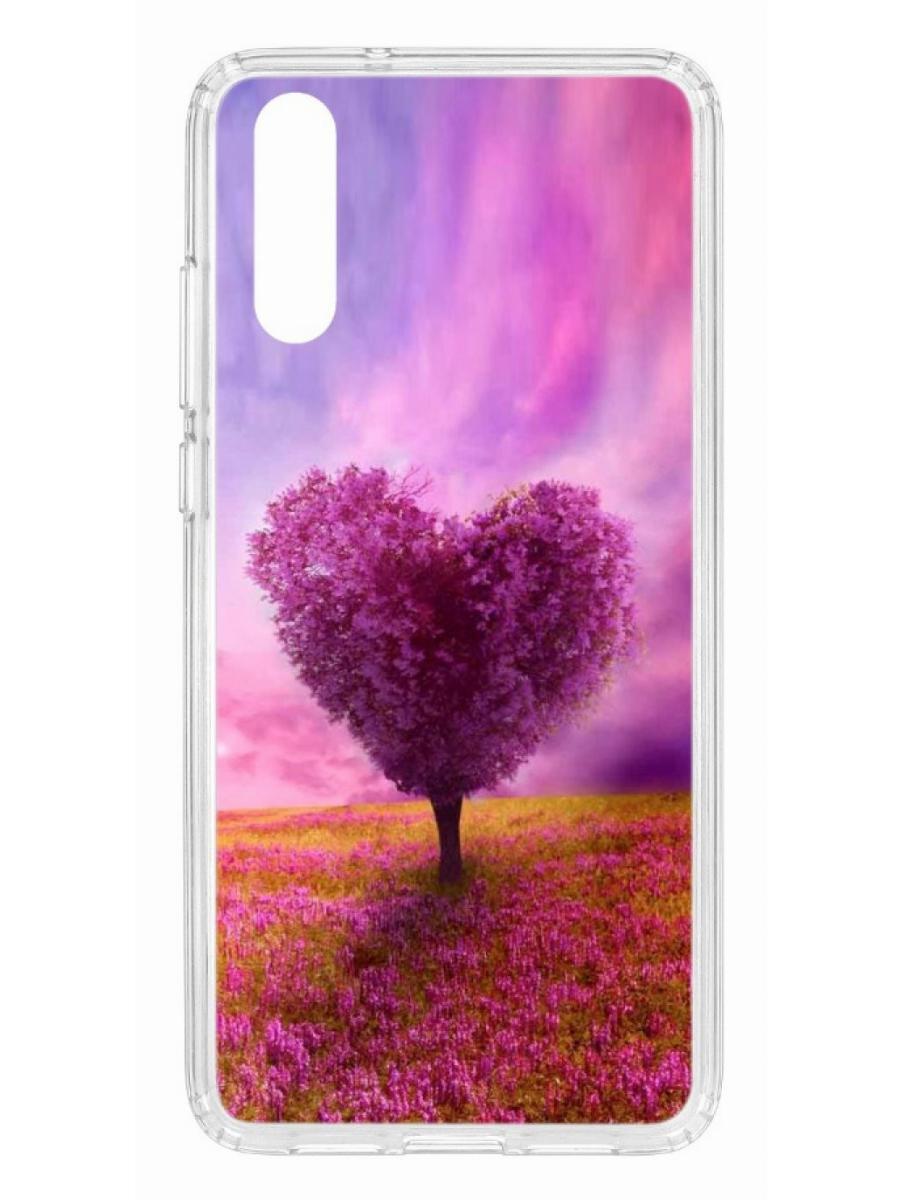 

Чехол на Huawei P20 Kruche Print Pink heart