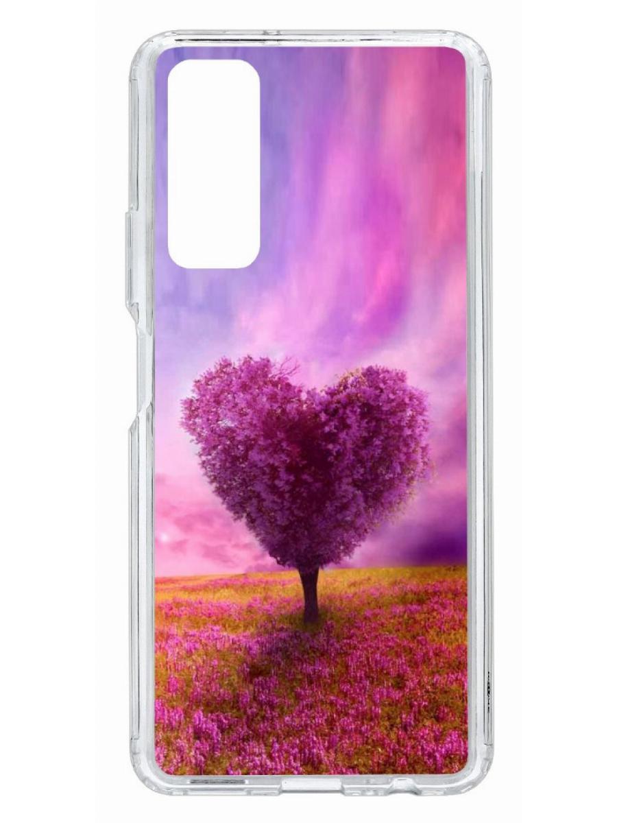 

Чехол на Huawei P Smart 2021 Kruche Print Pink heart