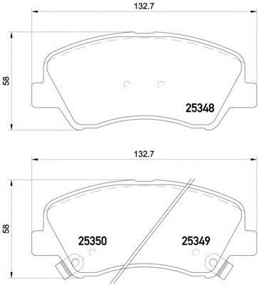 

Колодки дисковые передние \Hyundai Solaris/Accent, Kia Rio all 11> P18025