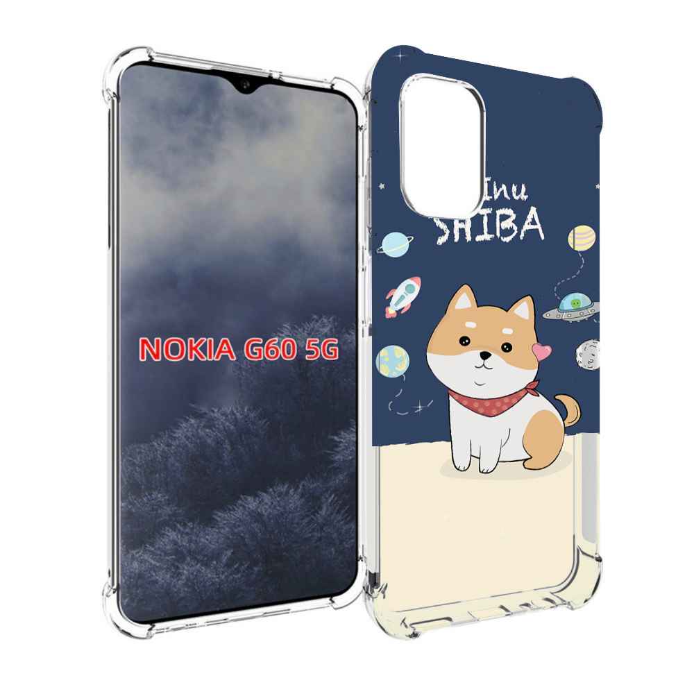 

Чехол MyPads сиба-шиба-ину для Nokia G60 5G, Прозрачный, Tocco
