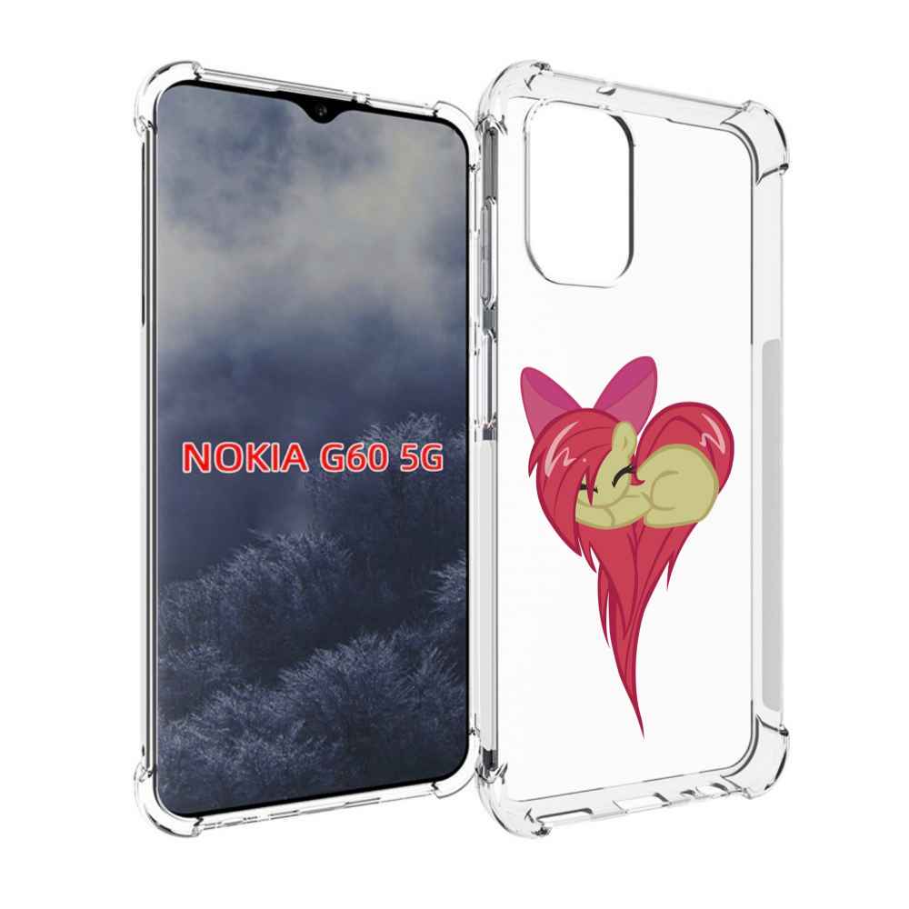 

Чехол MyPads сердце-из-пони для Nokia G60 5G, Прозрачный, Tocco