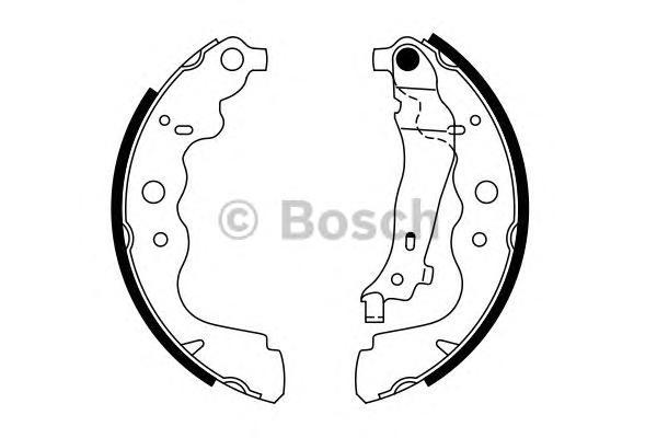 

Тормозные колодки Bosch барабанные для Renault Logan, Sandero, Duster 2006- 986487754