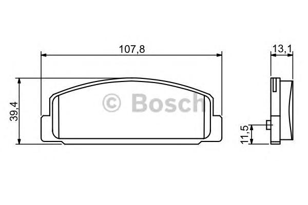 

Колодки тормозные дисковые MAZDA: 323 F VI (BJ) 1.6/2.0/2.0 TD 98-04, 323 S VI (BJ) 1.6/2.