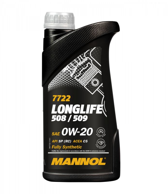

Моторное масло синтетическое MANNOL LONGLIFE 508/509 7722, 1 л., 7722