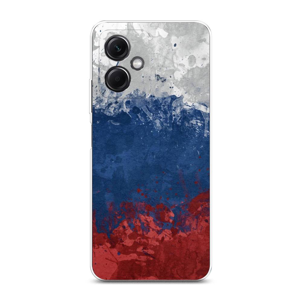 

Чехол Awog на Xiaomi Redmi Note 12 5G "Флаг России неровный", Белый;синий;красный, 316950-5