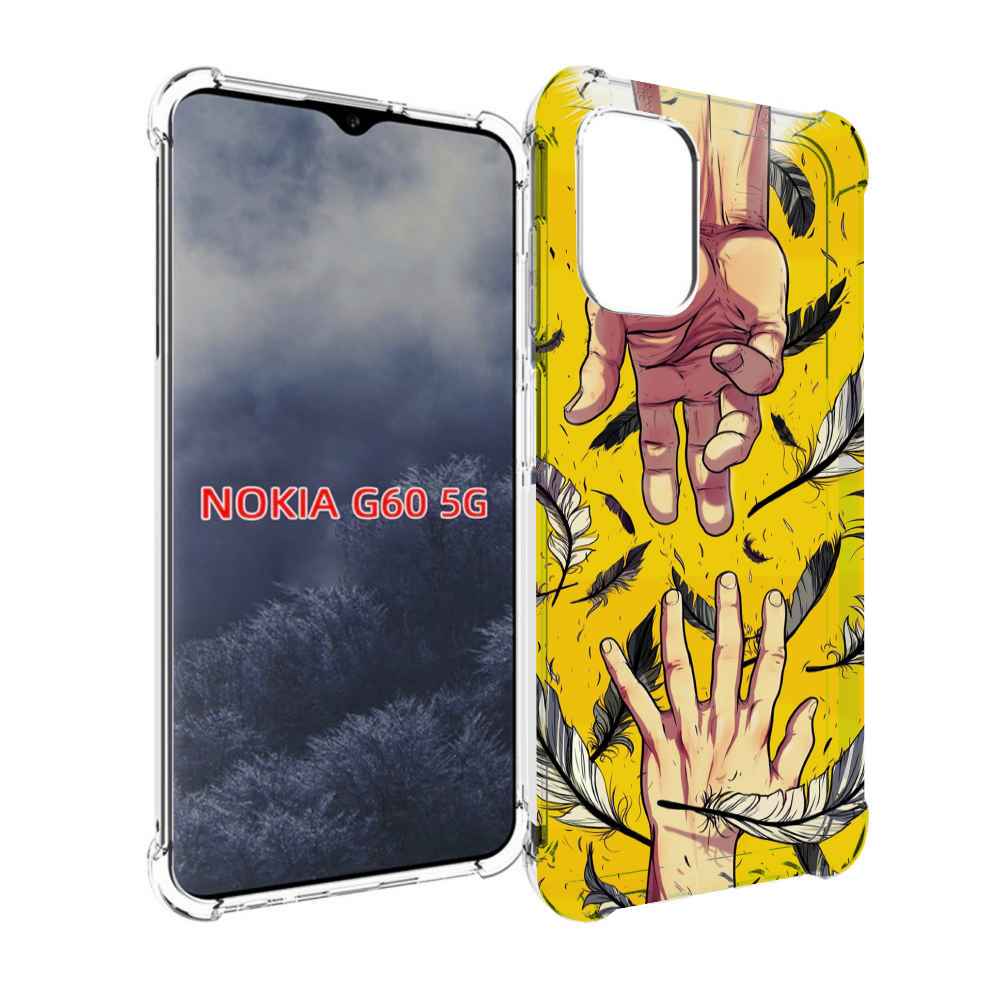 

Чехол MyPads рука-в-руку для Nokia G60 5G, Прозрачный, Tocco