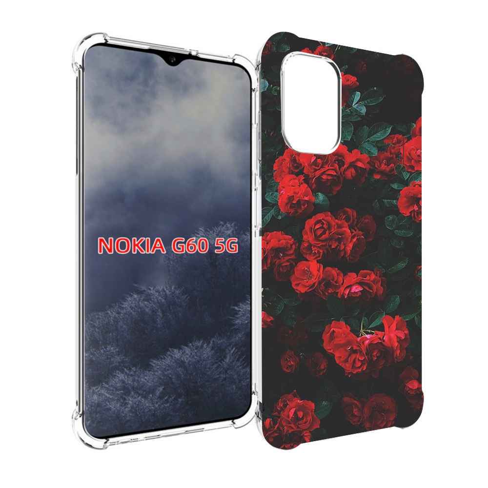 

Чехол MyPads розы-в-листьях для Nokia G60 5G, Прозрачный, Tocco