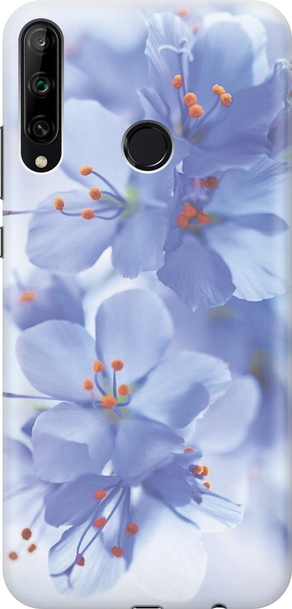 

Чехол на Honor 9C/Huawei P40 Lite E "Лазурные орхидеи", Голубой;фиолетовый, 358
