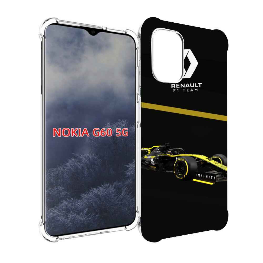 

Чехол MyPads рено renault 2 для Nokia G60 5G, Прозрачный, Tocco