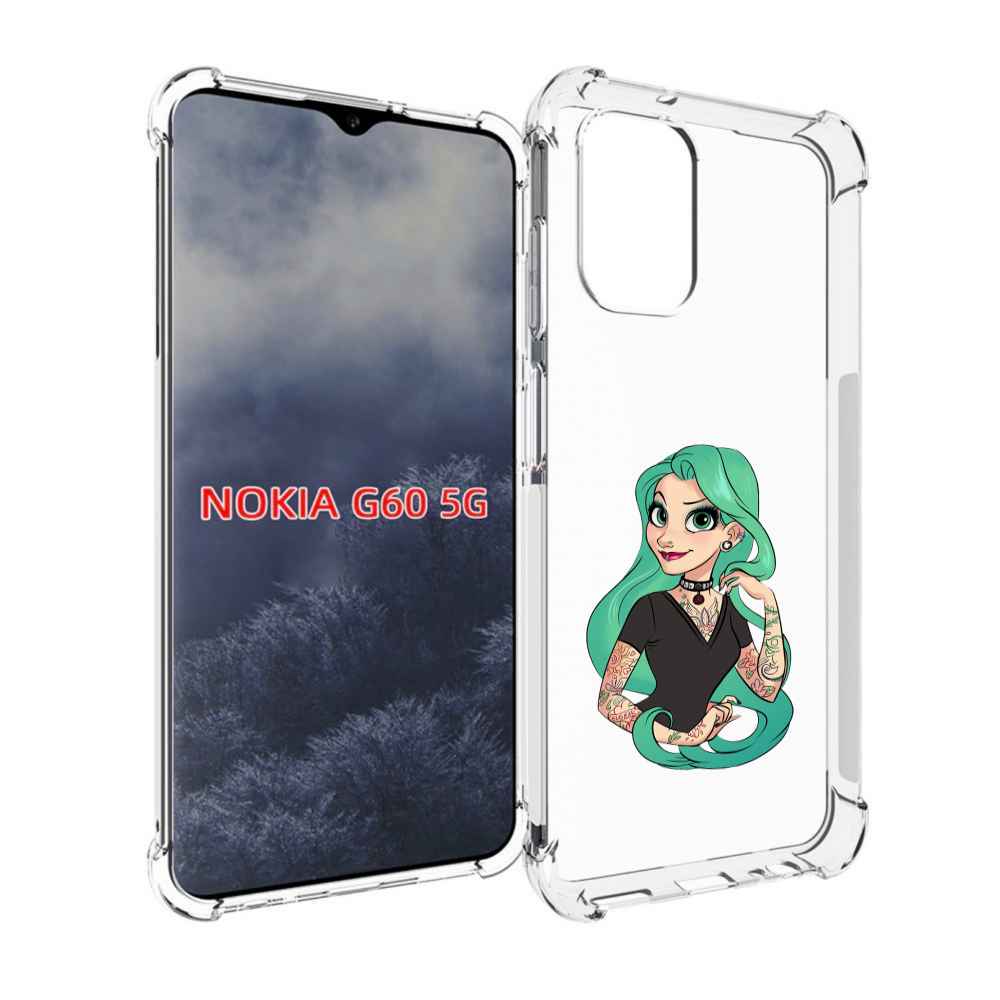 

Чехол MyPads рапунцель-в-тату женский для Nokia G60 5G, Прозрачный, Tocco