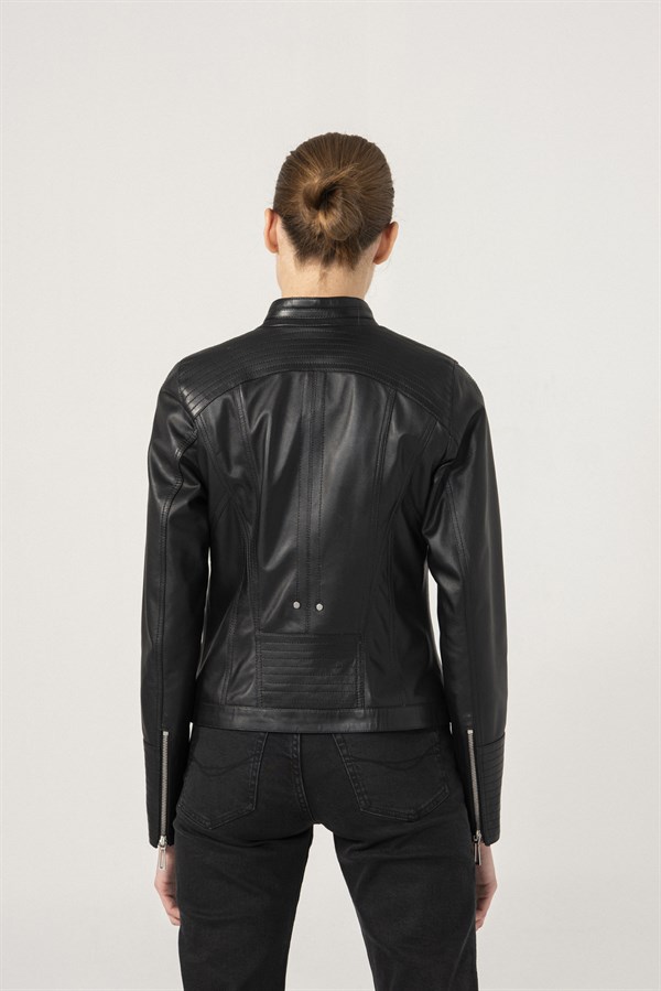Кожаная куртка женская Black Noble 45 черная XS (доставка из-за рубежа)