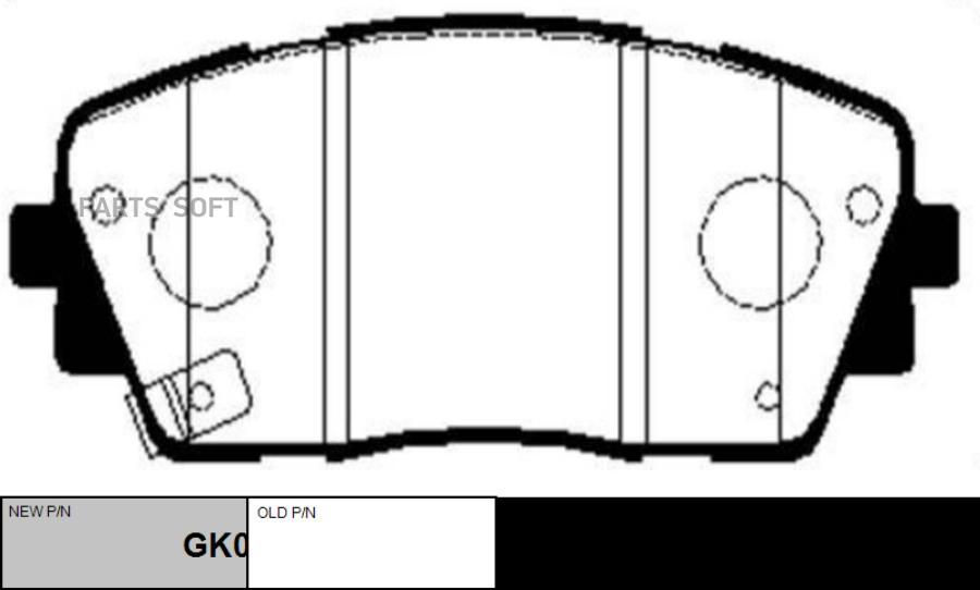 

Колодки Тормозные Дисковые Kia Picanto Gk0554 CTR ckkk-48