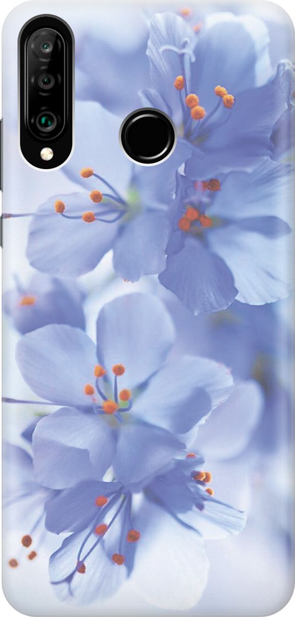 

Чехол на Honor 20 Lite/20s/Huawei P30 Lite "Лазурные орхидеи", Голубой;фиолетовый, 280