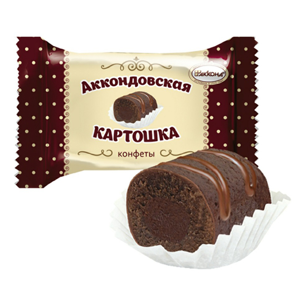 

Конфеты шоколадные Акконд Аккондовская картошка +-200 г