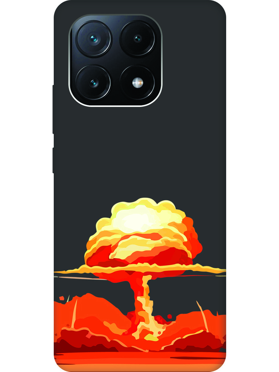 

Силиконовый чехол на Xiaomi Poco X6 Pro 5G с рисунком "Ядерный взрыв" Soft Touch черный, Черный;красный, 20012123
