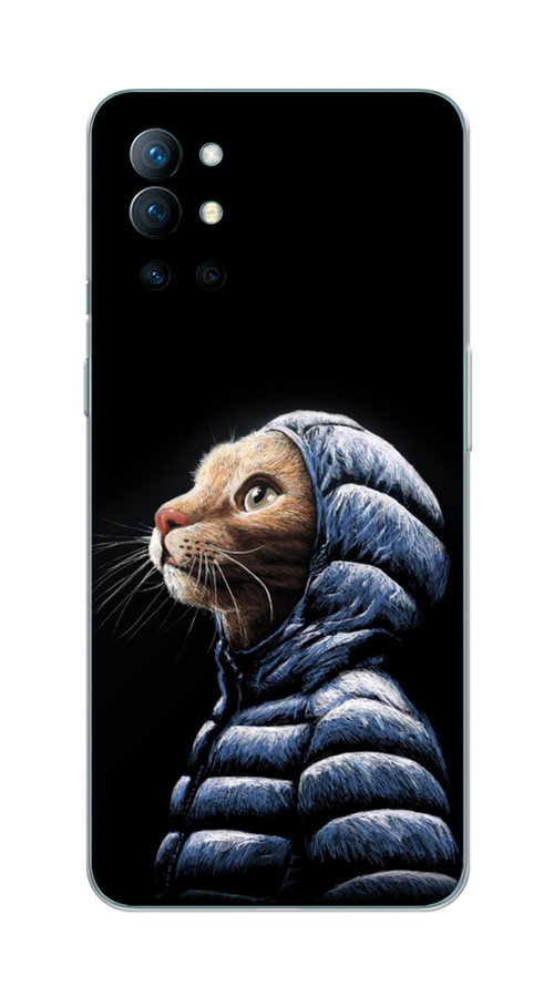 

Чехол Awog на OnePlus 9R / ВанПлас 9R "Кот в капюшоне", Черный;бежевый;синий, 151650-2