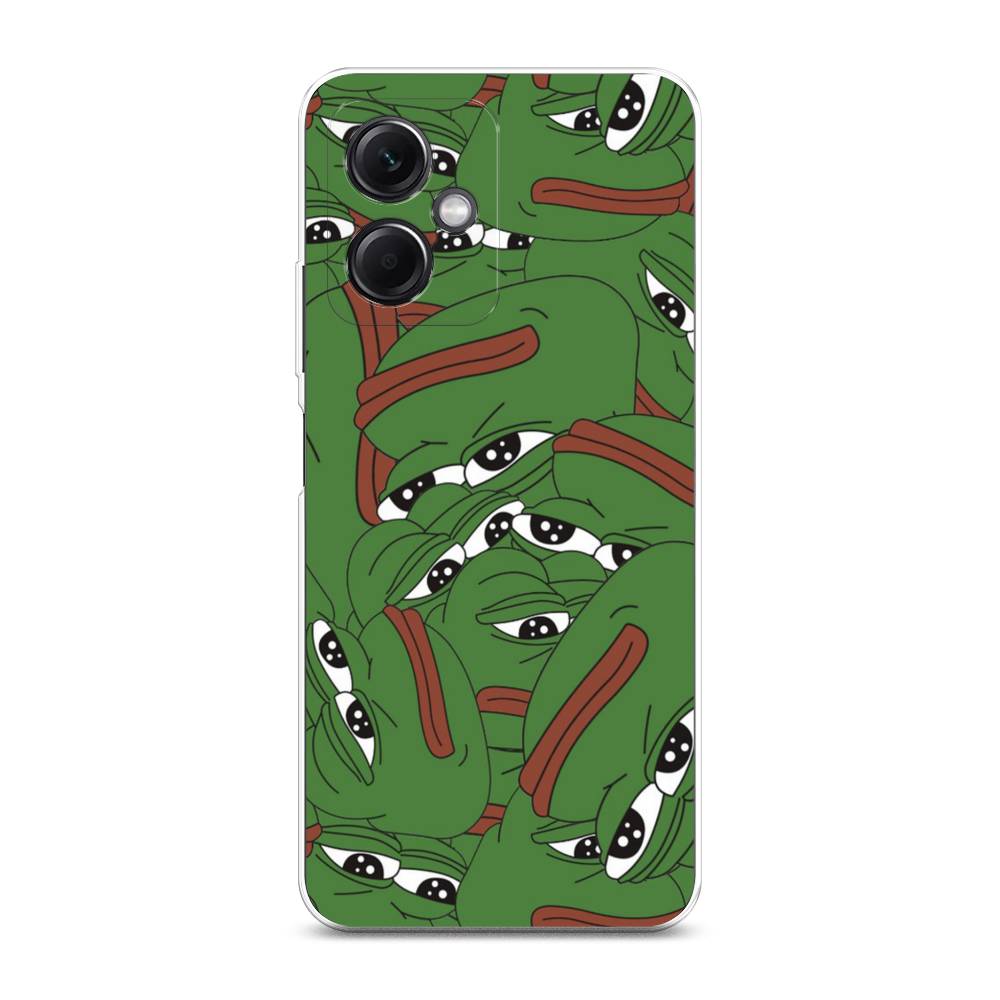 

Чехол Awog на Xiaomi Redmi Note 12 5G "Печальный frog", Зеленый;белый, 316950-9